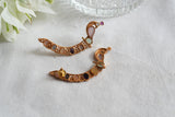 Light Pink Stone Polki earcuff earrings(1-5452)(SR)