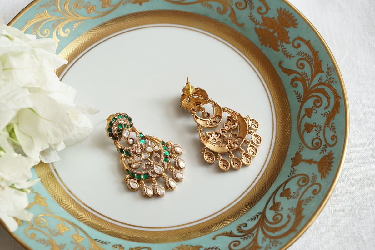 Polki Earrings (1-5604)(B)