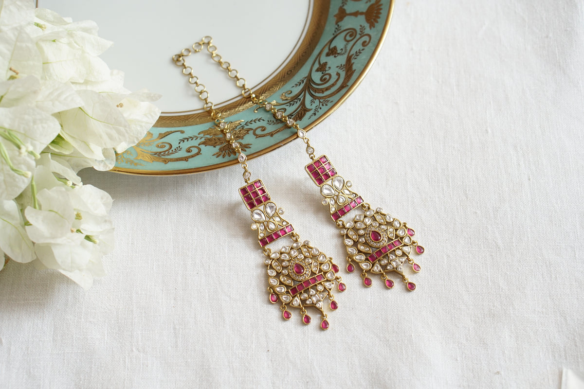 Polki Earrings (1-5606)(B)