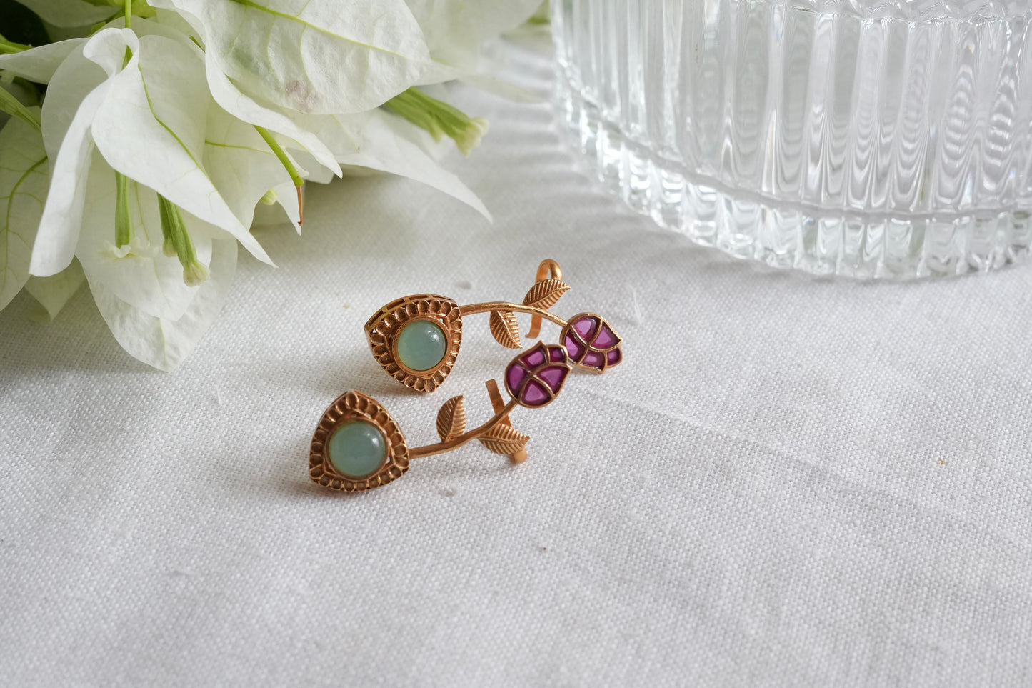 Polki earcuff earrings(1-5458)(SR)