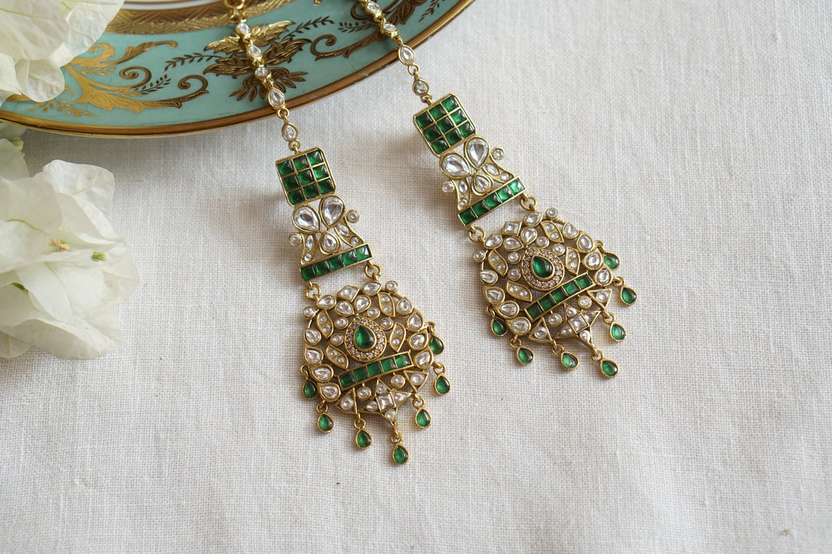 Polki Earrings (1-5607)(B)