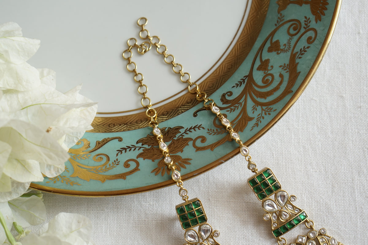 Polki Earrings (1-5607)(B)