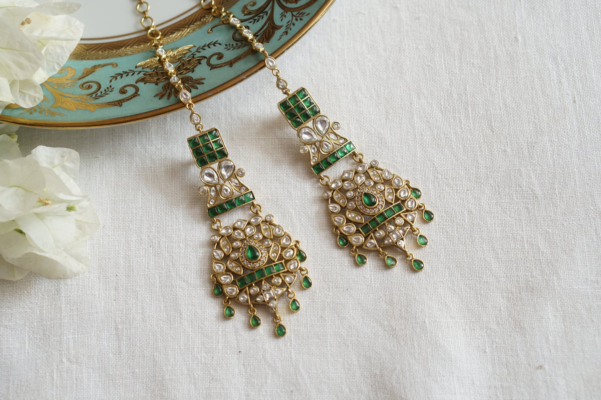 Polki Earrings (1-5607)(B)