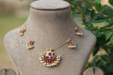 Invisible kundan necklace (4-7837)(Ak)