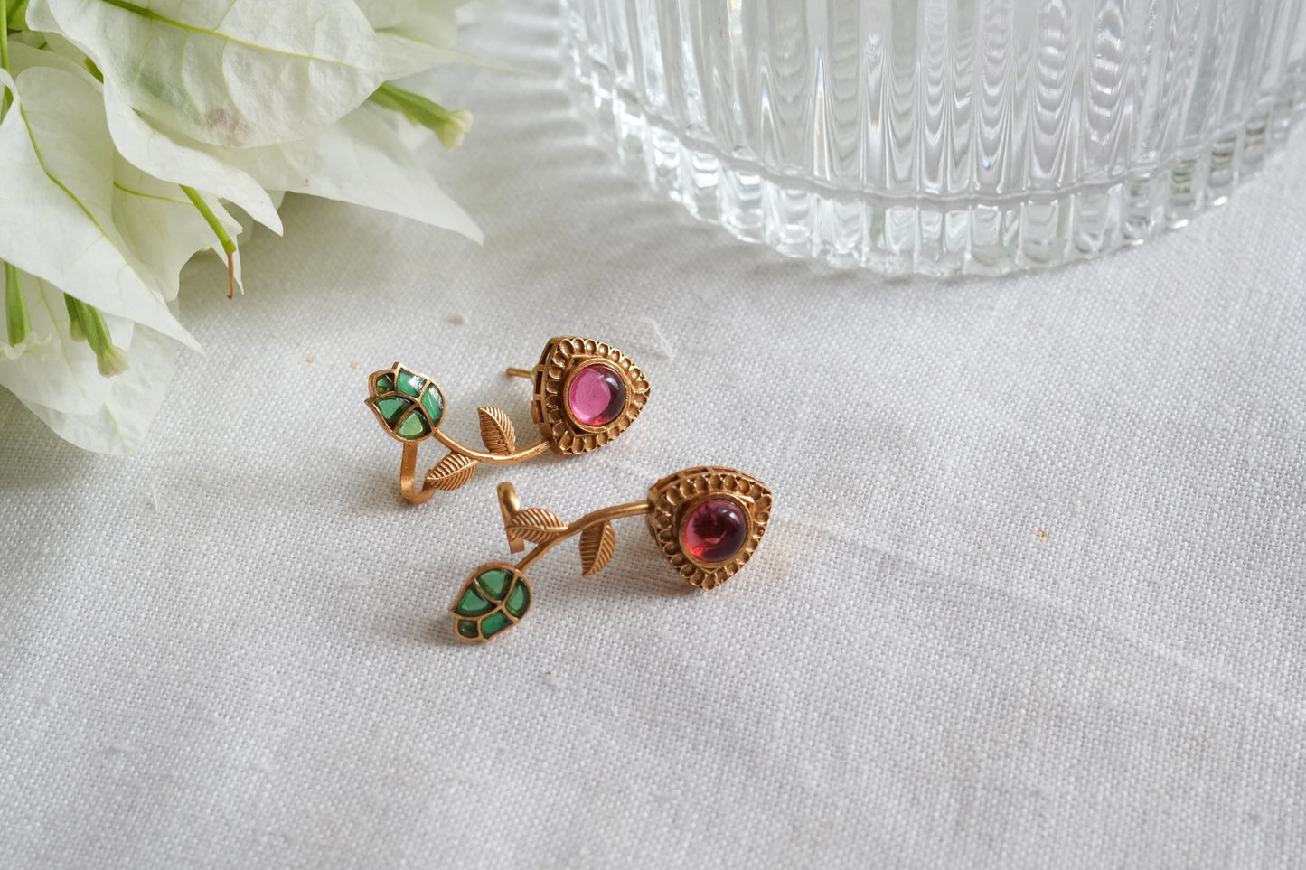 Polki earcuff earrings(1-5458)(SR)