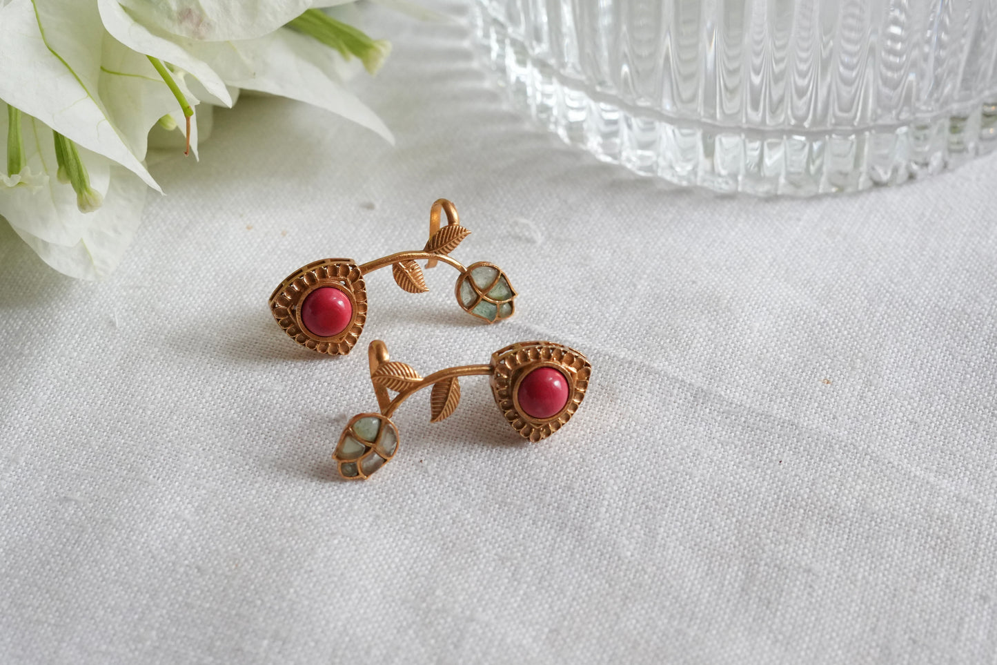 Polki earcuff earrings(1-5458)(SR)