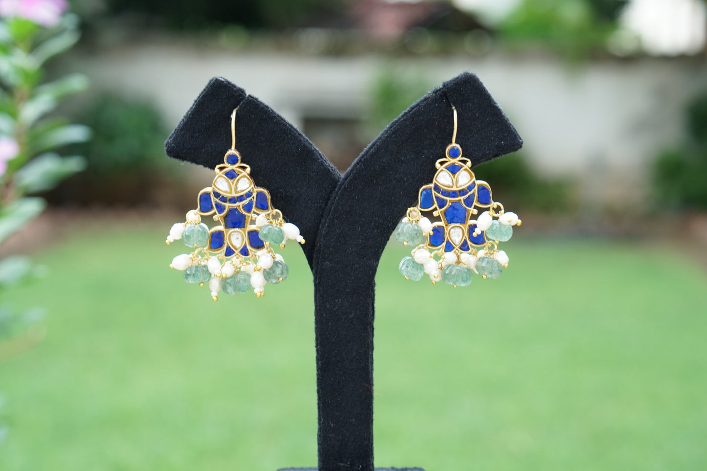 Kundan Fish Earrings (1-5402)(R)