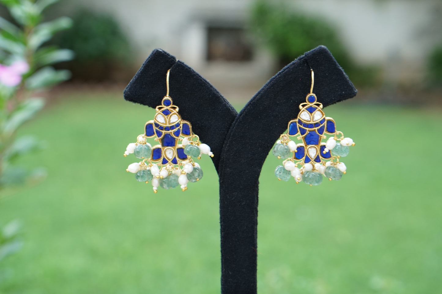 Kundan Fish Earrings (1-5402)(R)