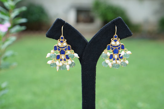 Kundan Fish Earrings (1-5402)(R)