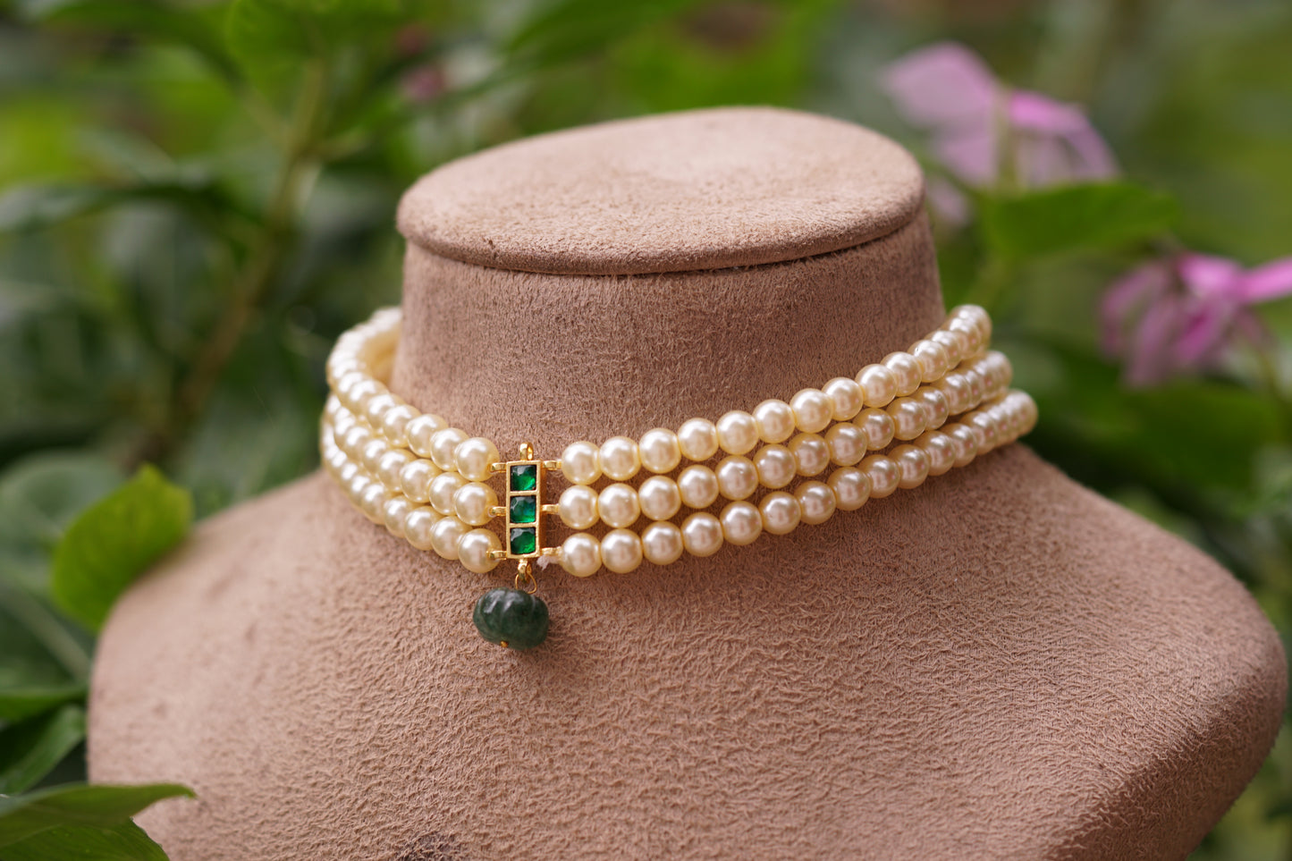 Green stone kundan Choker (4-8204)