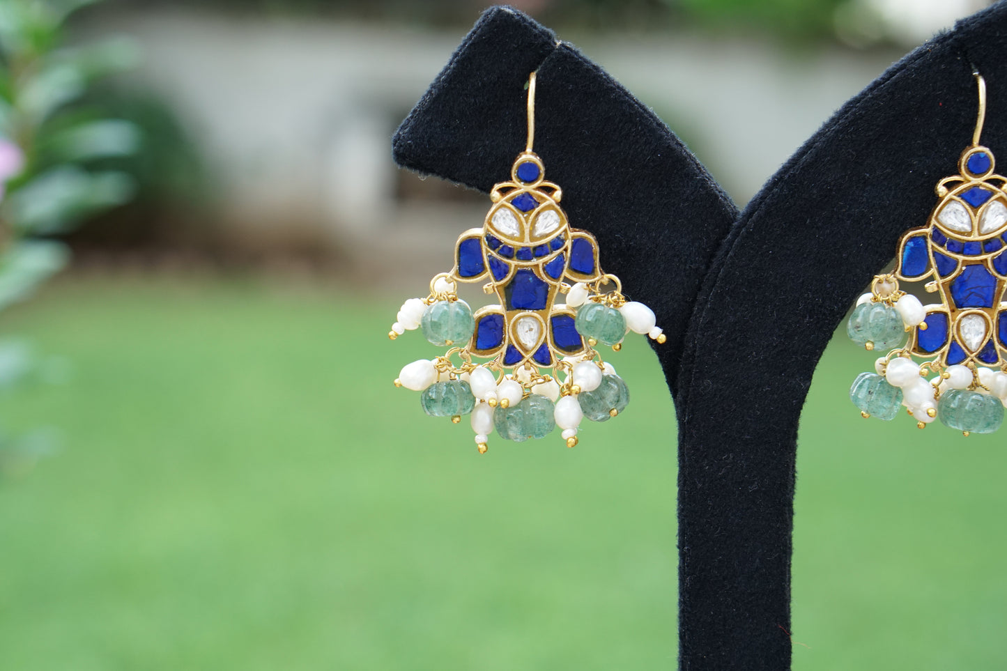 Kundan Fish Earrings (1-5402)(R)
