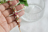 Multistone kundan bracelet (3-516)(SR)