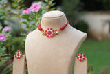 Kundan Choker Set (4-9734)(R)