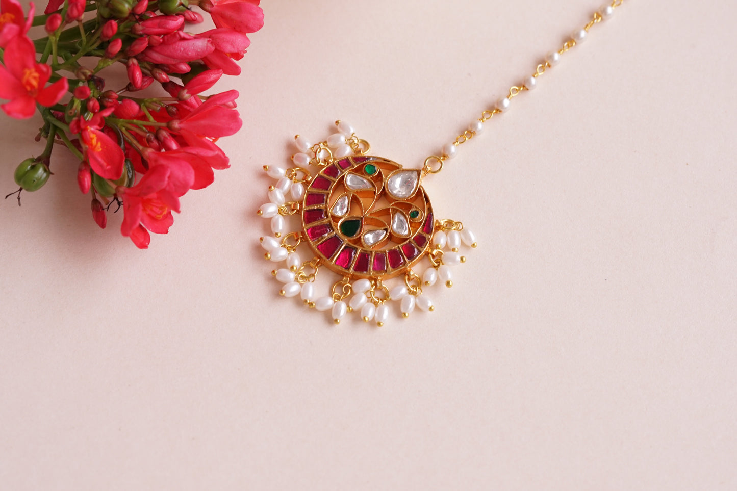 Kundan Maangtikka (5-1525)(R)(PREORDER)