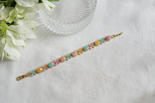 Multi Stone Ad Bracelet (3-495)(L)