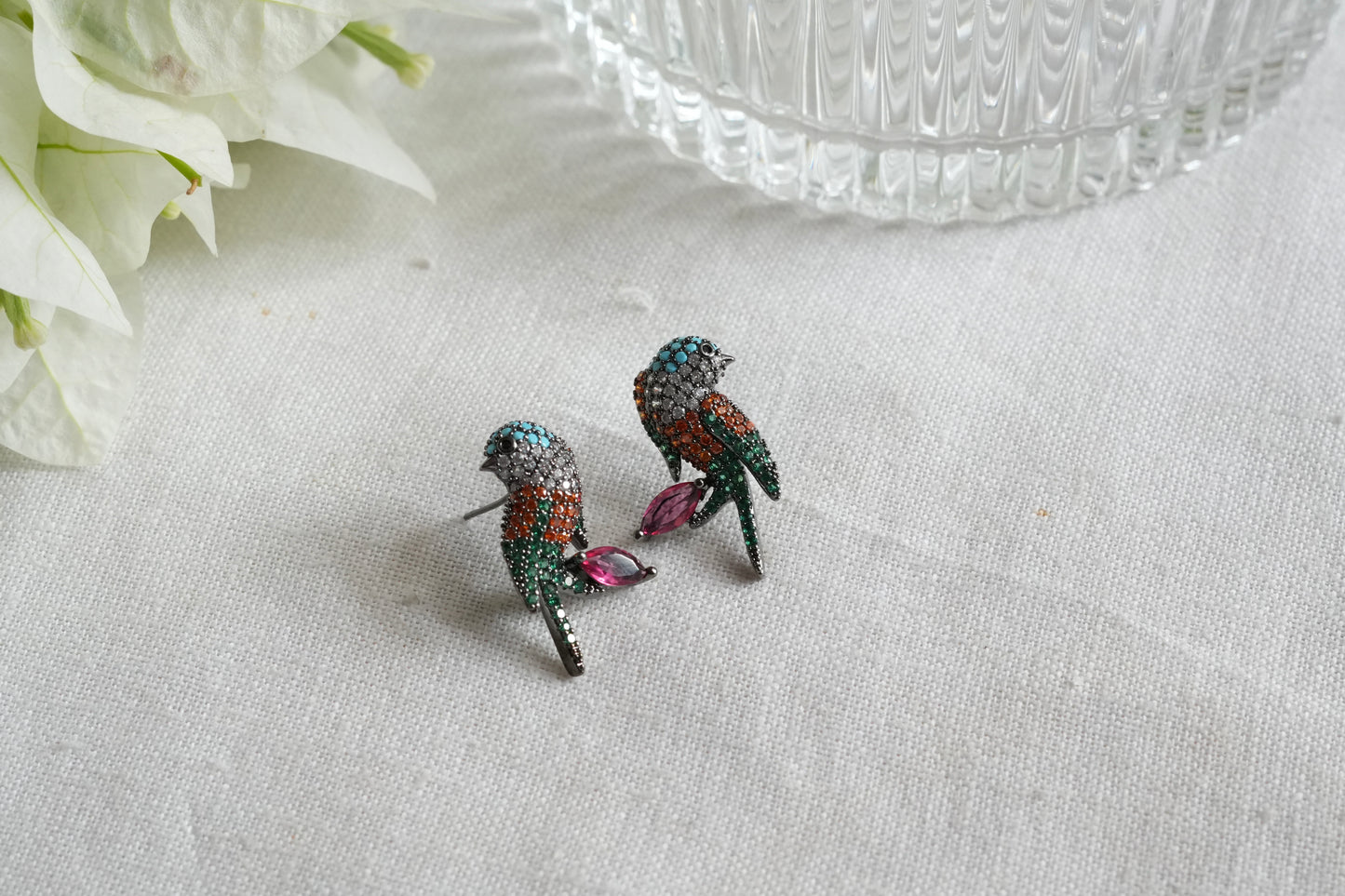 Multistone stone studs(1-5464)(L)