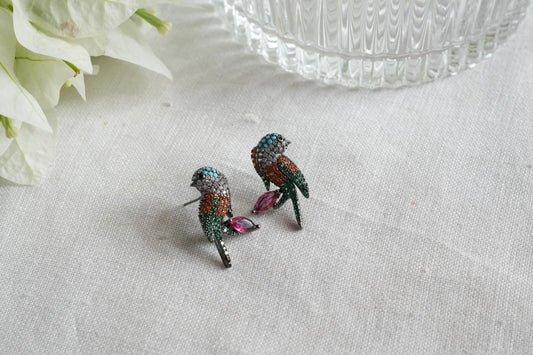 Multistone stone studs(1-5464)(L)