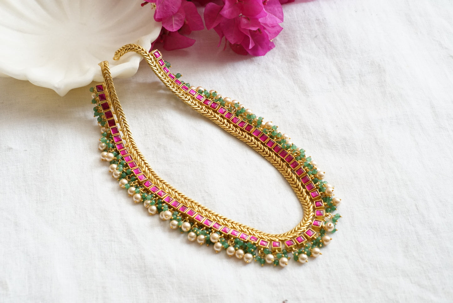 Kundan  Necklace (4-7679)(K)(PREORDER) - JEWELSTYLE