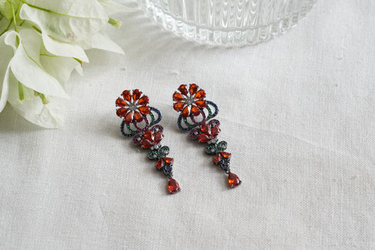 Multi Stone earrings(1-5429)(EX)
