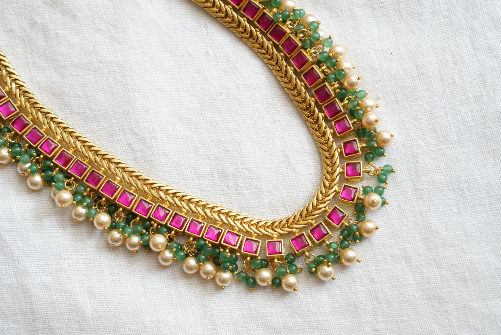 Kundan  Necklace (4-7679)(K)(PREORDER) - JEWELSTYLE