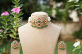 Polki Choker Set (4-9738)(B)