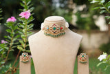 Polki Choker Set (4-9738)(B)