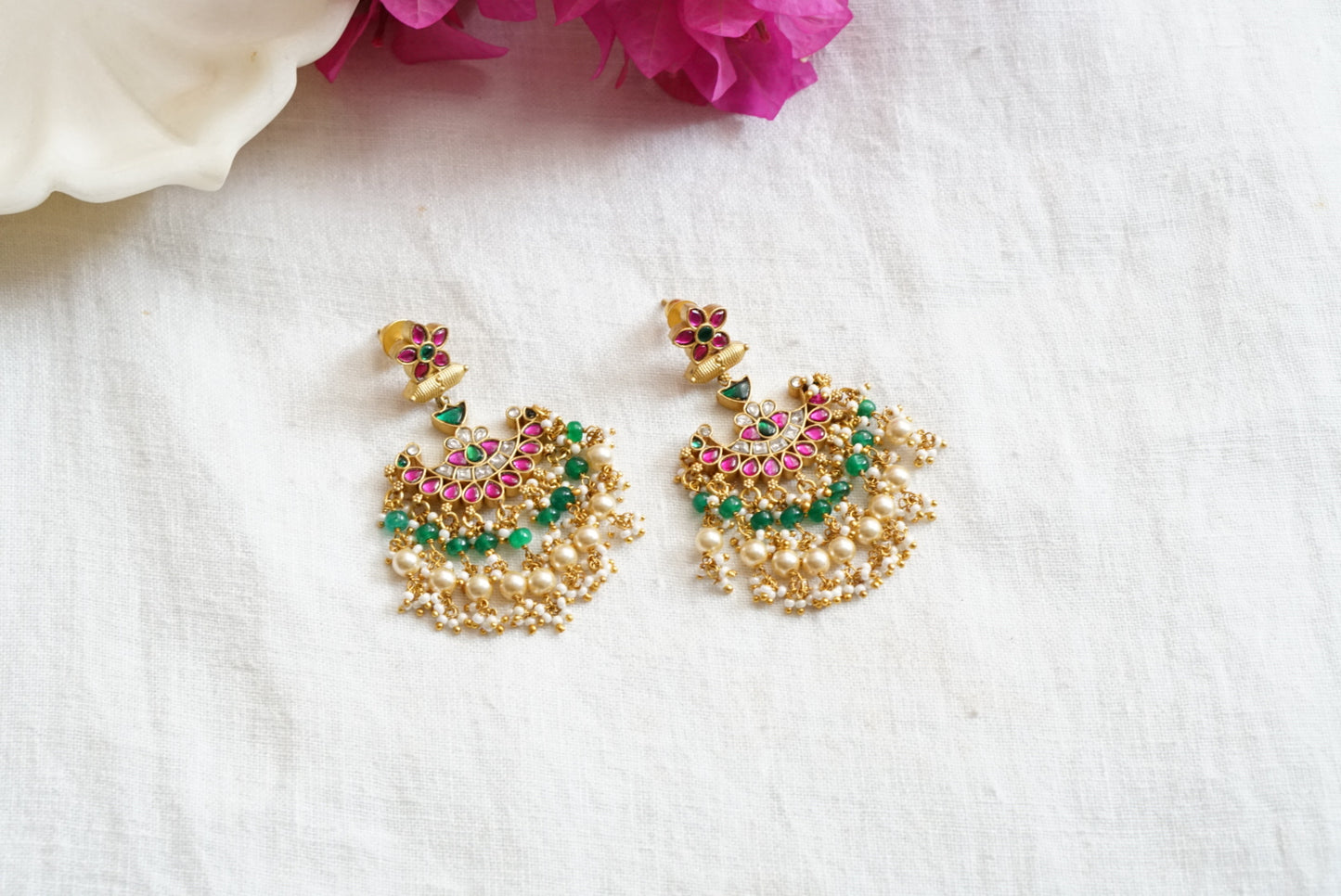 Kundan  earring (1-3993)(K)(PREORDER IN 20DAYS)