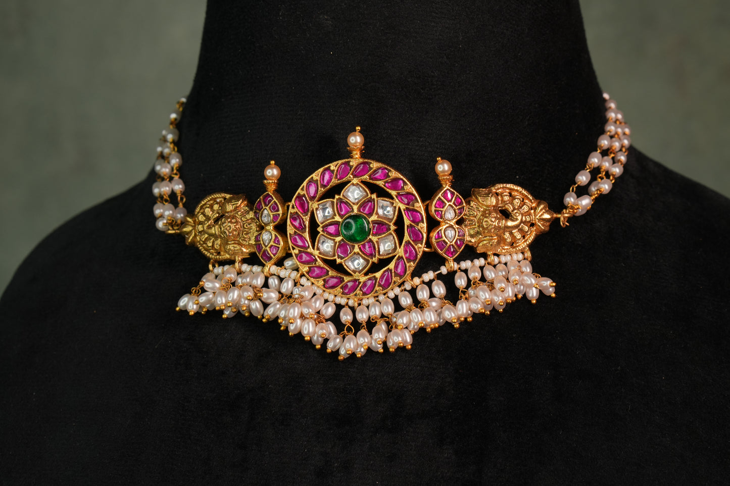 Kundan Choker (4-8852)(K) - JEWELSTYLE