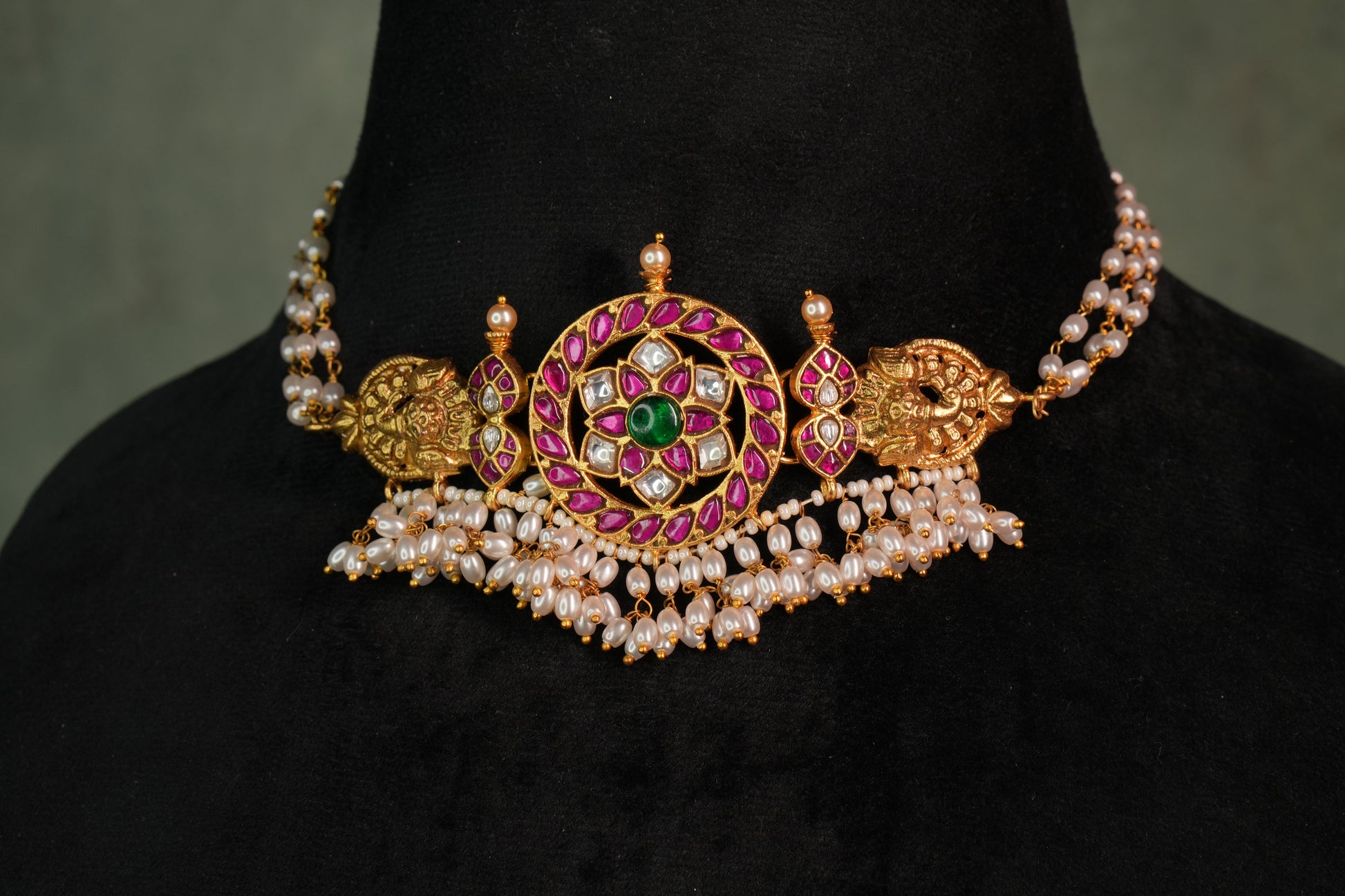 Kundan Choker (4-8852)(K) - JEWELSTYLE