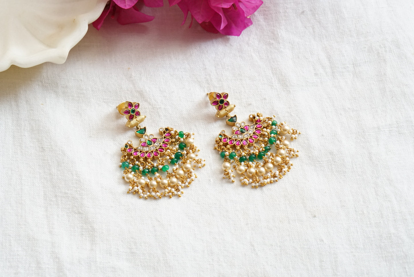 Kundan  earring (1-3993)(K)(PREORDER IN 20DAYS)