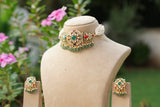 Polki Choker Set (4-9738)(B)