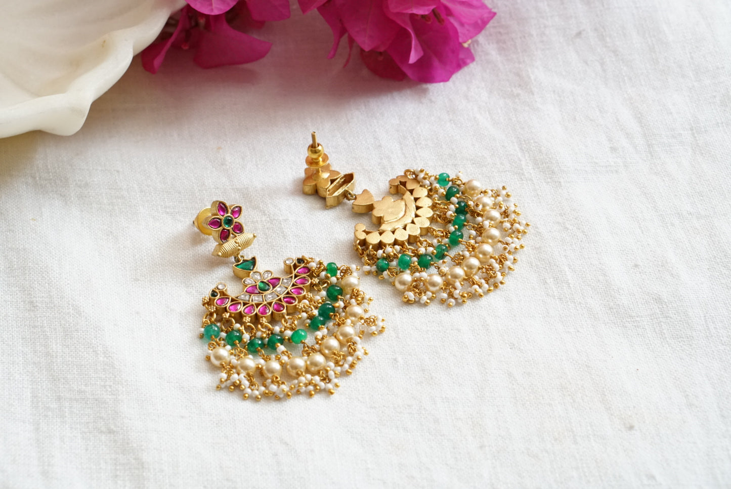 Kundan  earring (1-3993)(K)(PREORDER IN 20DAYS)
