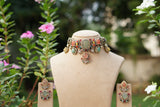 Polki Choker Set (4-9739)(B) - JEWELSTYLE