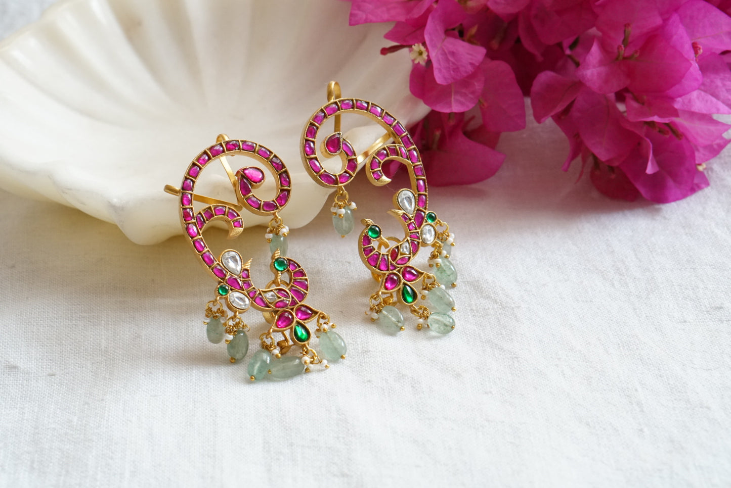 Kundan  Earcuff earring (1-3992)(K)(preorder) - JEWELSTYLE