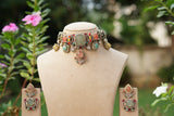 Polki Choker Set (4-9739)(B) - JEWELSTYLE