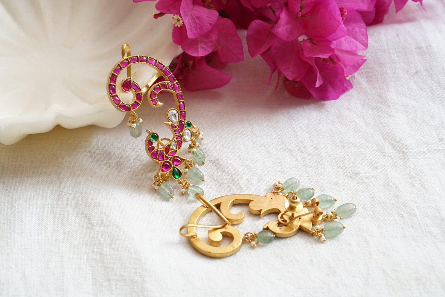 Kundan  Earcuff earring (1-3992)(K)(preorder) - JEWELSTYLE
