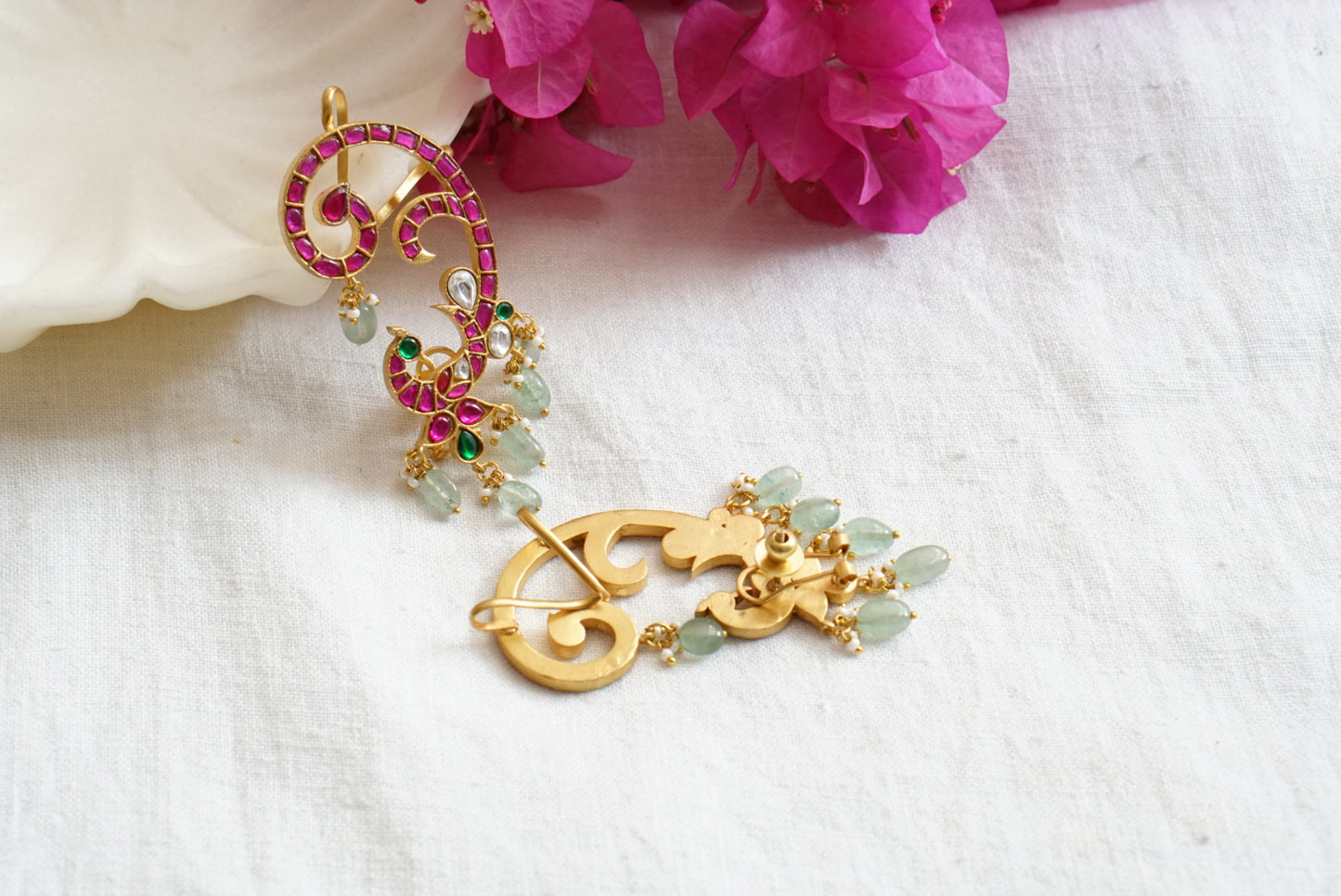 Kundan  Earcuff earring (1-3992)(K)(preorder) - JEWELSTYLE