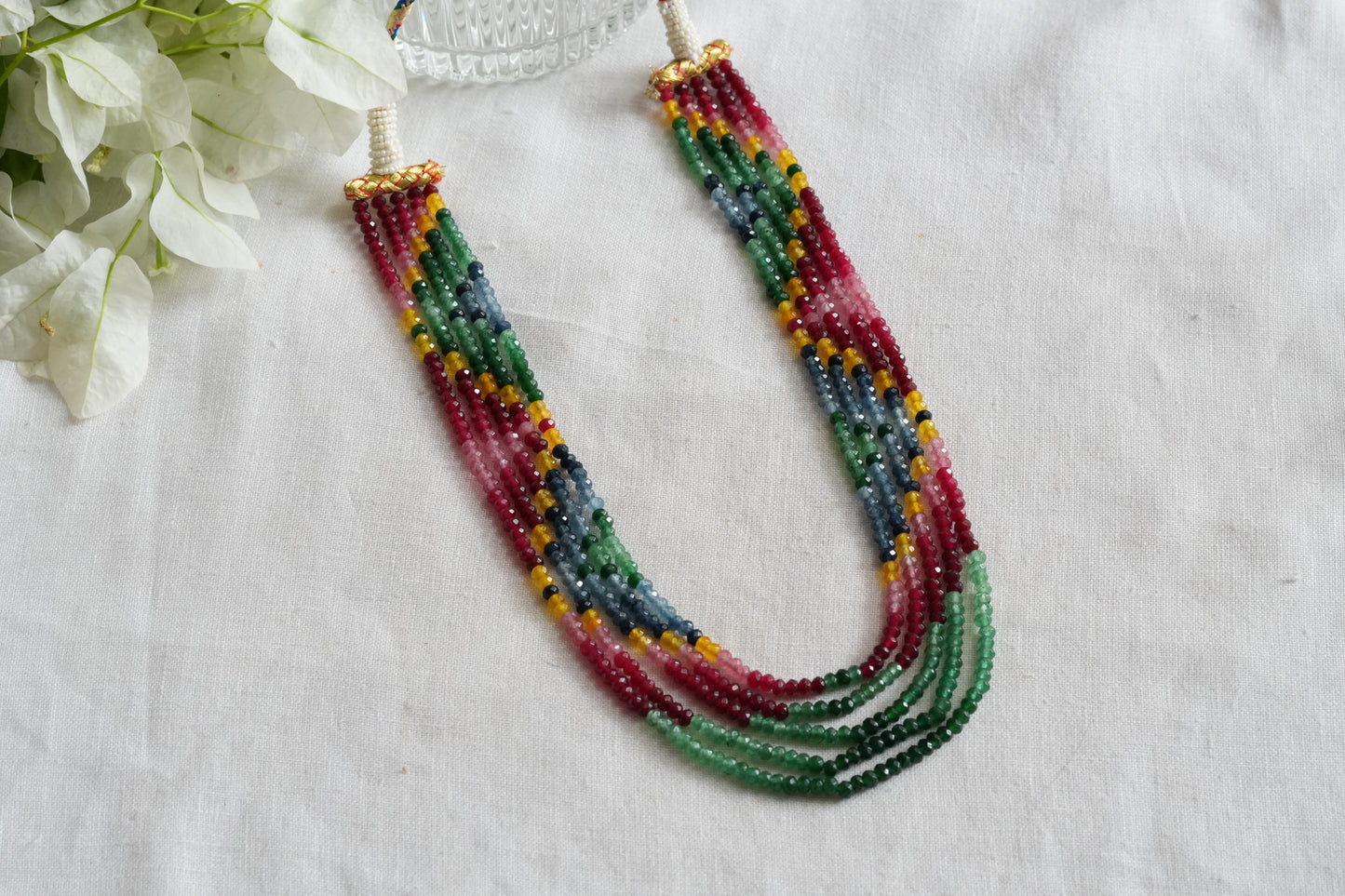 Multicolour Beads Necklace (4-9502)