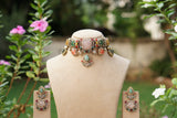 Polki Choker Set (4-9740)(B) - JEWELSTYLE