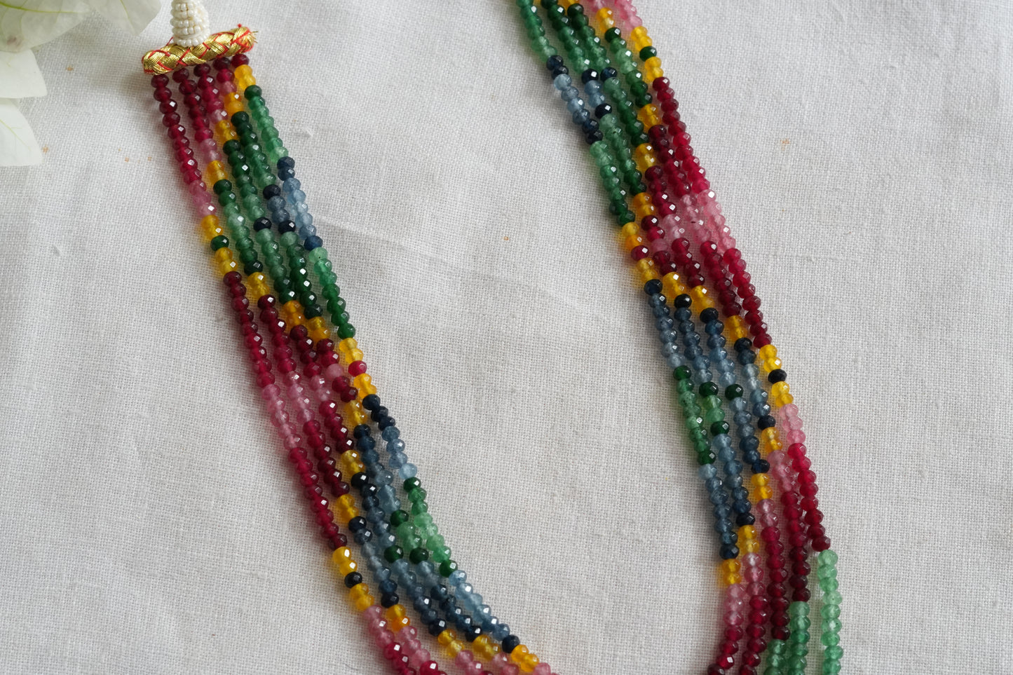 Multicolour Beads Necklace (4-9502)