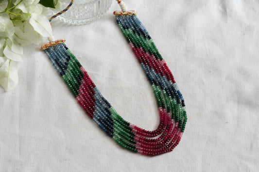Multistone Beads Necklace (4-9504)