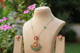 Polki Pendant Set (4-9741)(B)