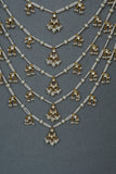 Kundan 5 line Ranihaar necklace (4-6661)(S)(PREORDER)