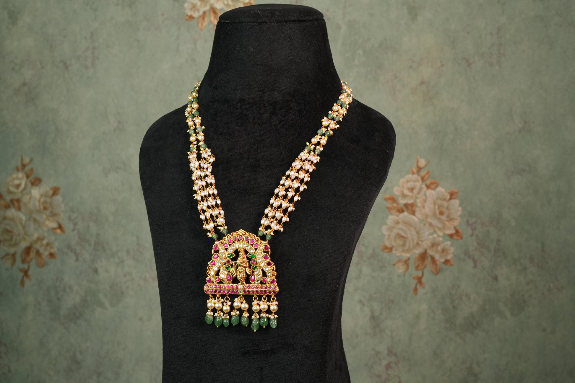 Kundan Necklace (4-8856)(K) - JEWELSTYLE
