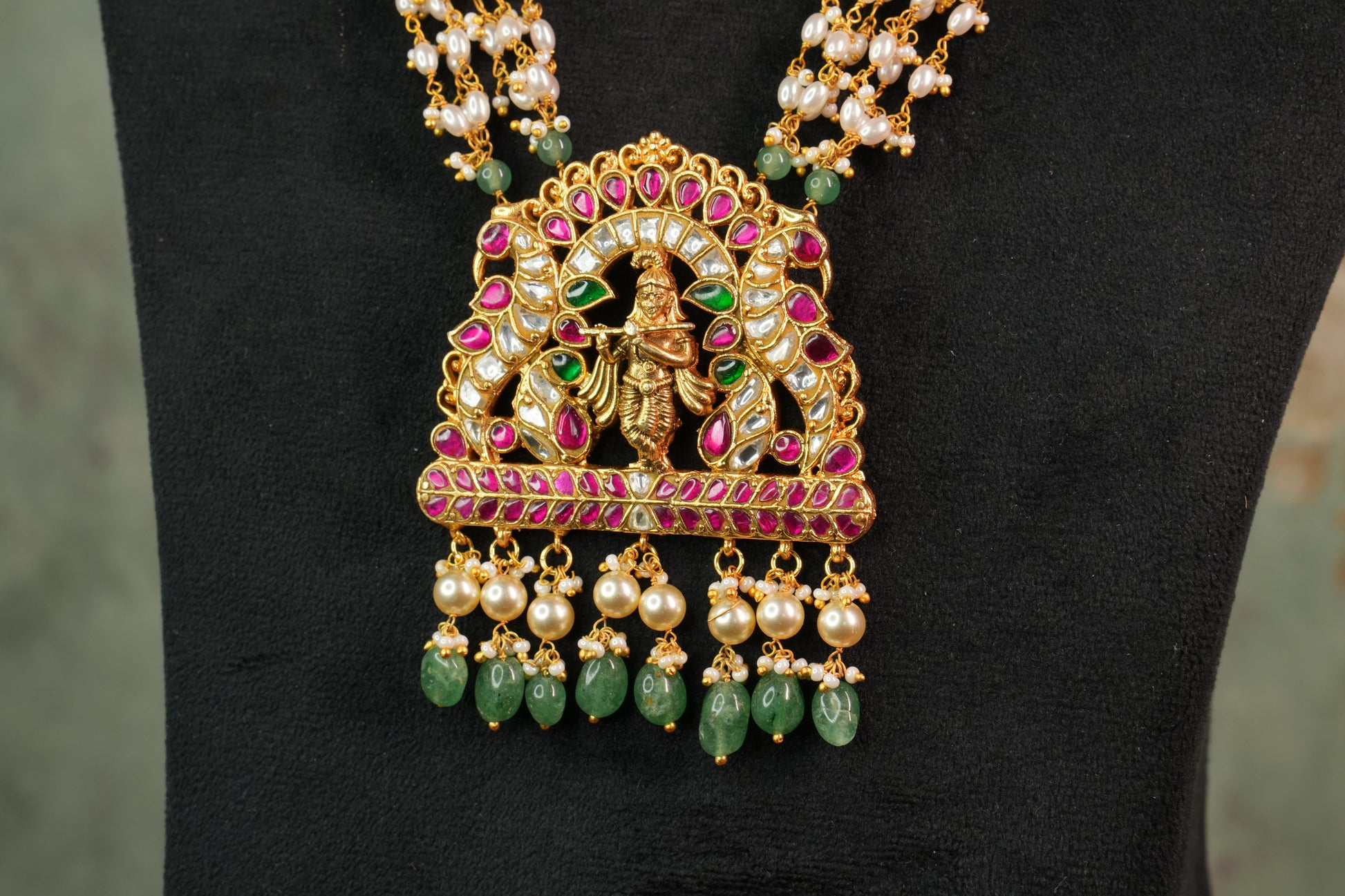 Kundan Necklace (4-8856)(K) - JEWELSTYLE