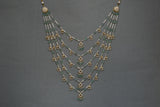 Kundan 5 line Ranihaar necklace (4-6663)(S)(PREORDER)