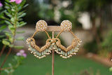 White Stone Kundan Earrings (1-5611)(R)