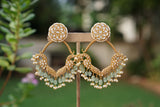 White Stone Kundan Earrings (1-5611)(R)