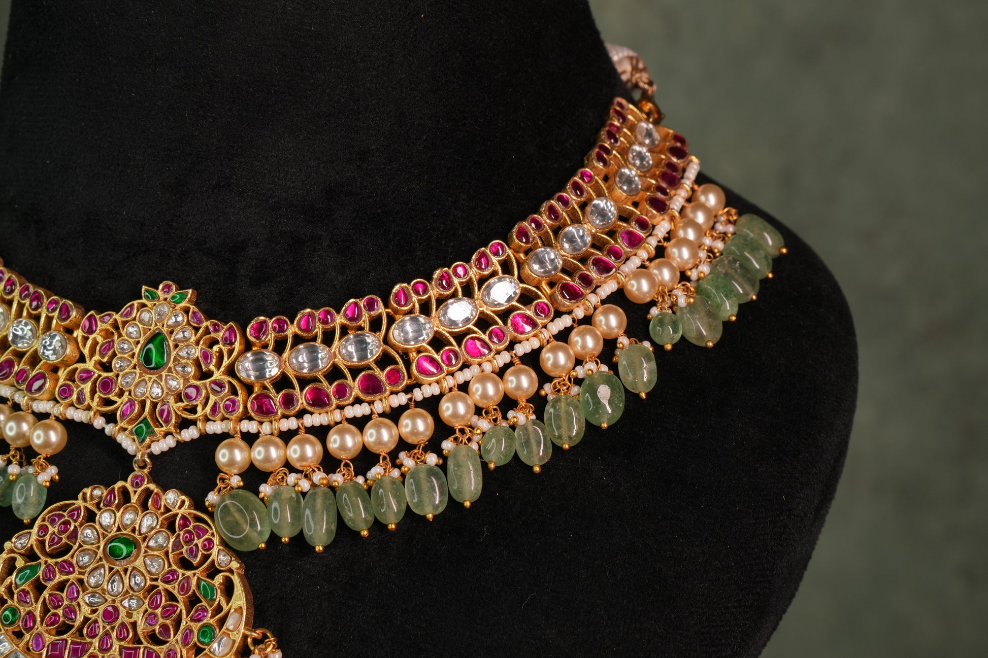 Kundan Necklace (4-8858)(K) - JEWELSTYLE