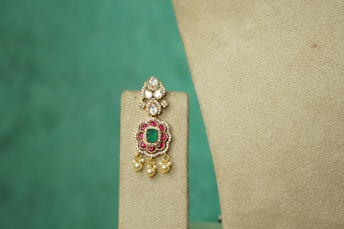 Kundan Choker Set (4-9774)(B)